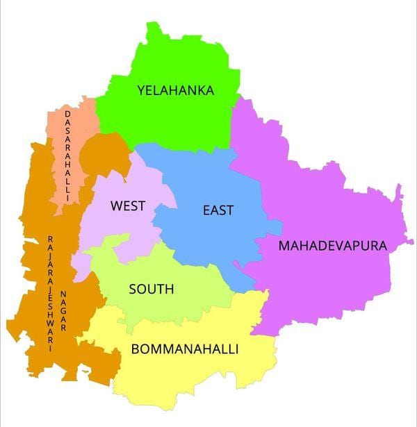 ಬೆಂಗಳೂರು ಕಂಡಿವೆ ನಕ್ಷೆ