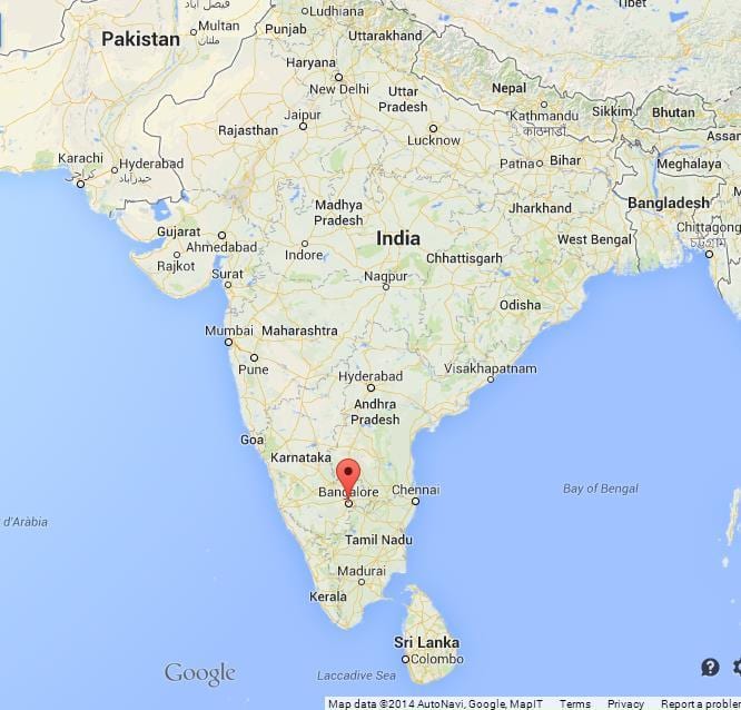 Banglore ನಕ್ಷೆ, ಭಾರತ