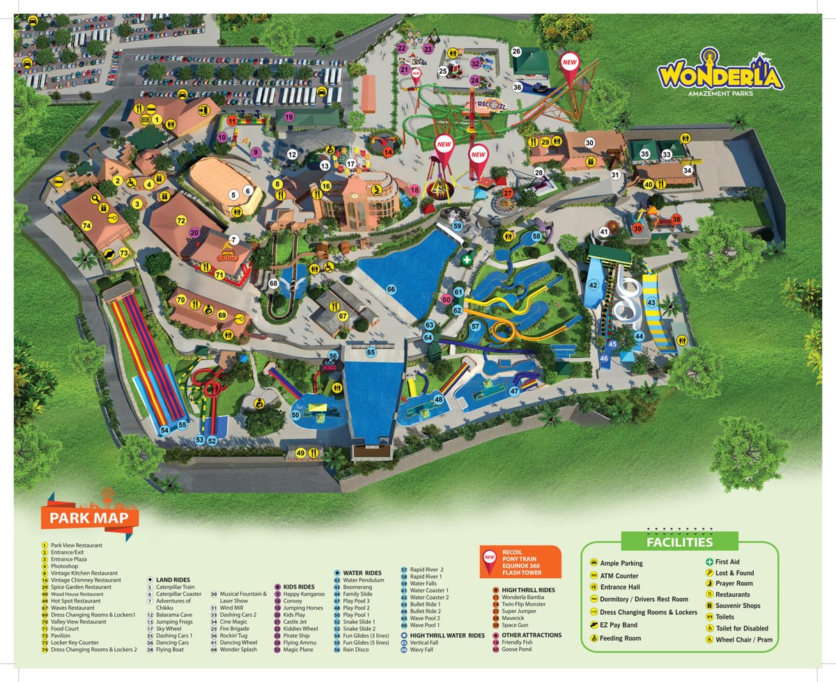 ಬೆಂಗಳೂರು Wonderla ನಕ್ಷೆ