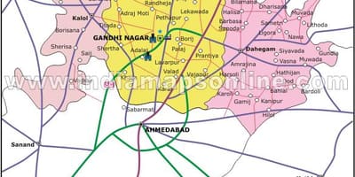 ಬೆಂಗಳೂರು ಗಾಂಧಿನಗರ ನಕ್ಷೆ