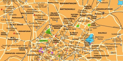 ಬೆಂಗಳೂರು ನಕ್ಷೆಯಲ್ಲಿ